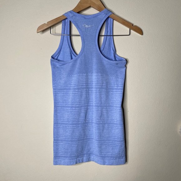 Saucony Womens Racerback Tank Athletic Top Blue Size S - Picture 4 of 10